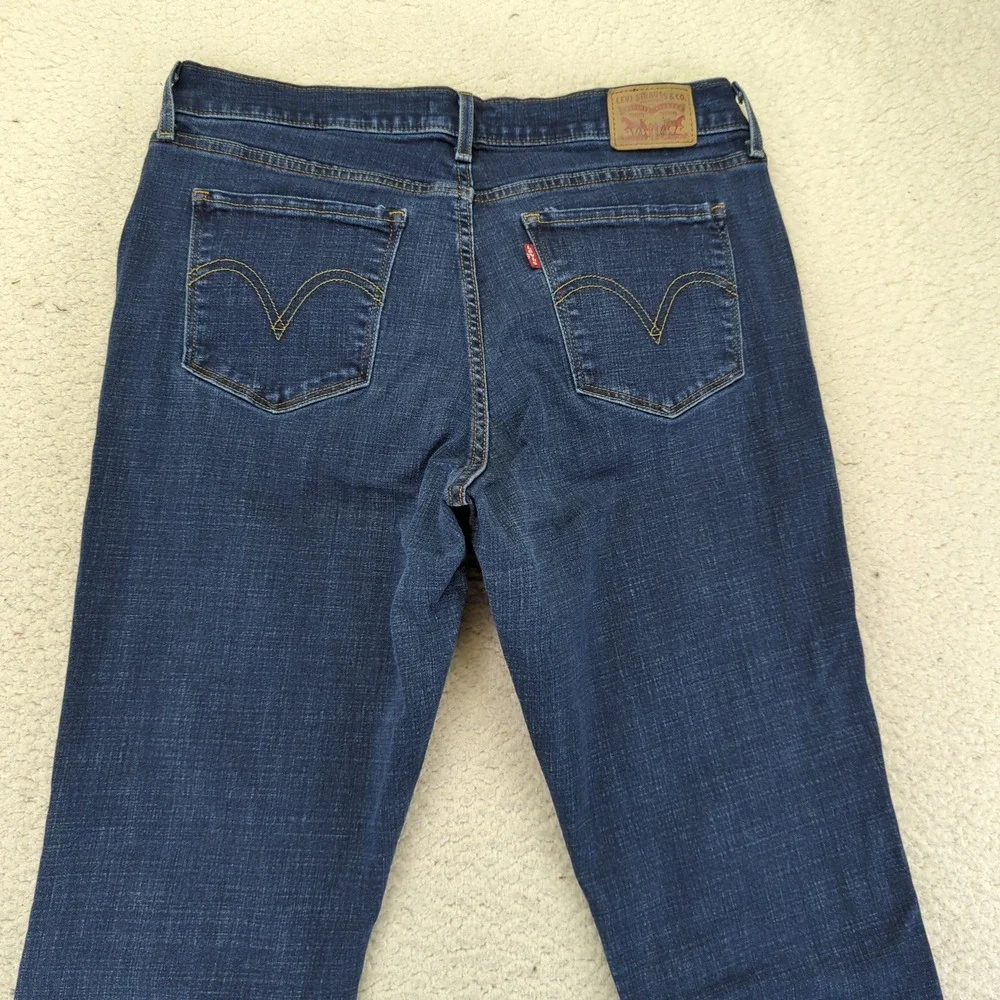 Levi's Classic Bootcut Jeans Women Size 12 Short Medium‎ Wash Denim Stretch